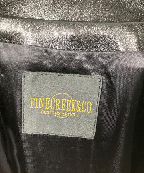 FINE CREEK&CO（ファインクリーク）FINE CREEK&CO (ファインクリーク) Single Riders Leather Jacket “Alonzo” ブラック サイズ:36の古着・服飾アイテム
