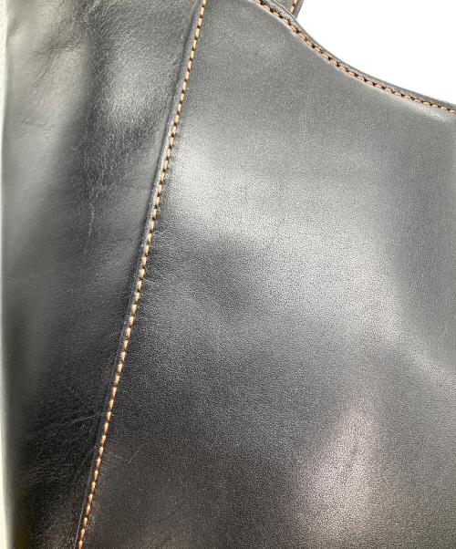 KITAMURA（キタムラ）KITAMURA (キタムラ) レザーハンドバッグ ブラック ブラックの古着・服飾アイテム
