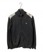 BURBERRY BLACK LABELバーバリーブラックレーベル）の古着「ドライバーズニット グレー」｜グレー