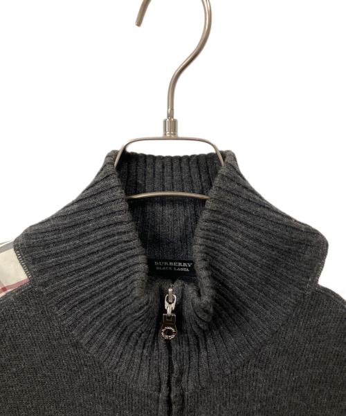 BURBERRY BLACK LABEL（バーバリーブラックレーベル）BURBERRY BLACK LABEL (バーバリーブラックレーベル) ドライバーズニット グレー グレー サイズ:3の古着・服飾アイテム
