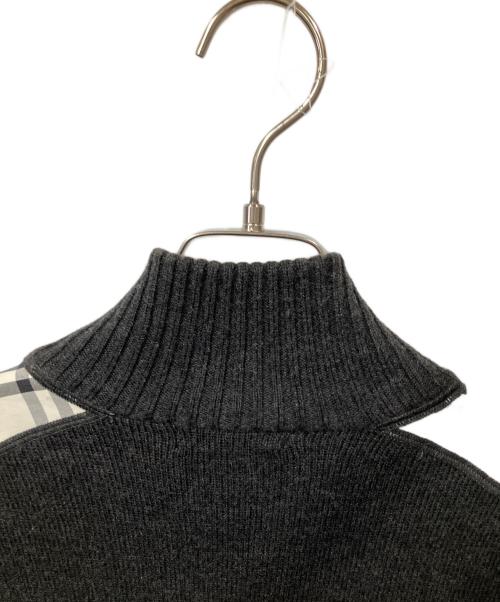 BURBERRY BLACK LABEL（バーバリーブラックレーベル）BURBERRY BLACK LABEL (バーバリーブラックレーベル) ドライバーズニット グレー グレー サイズ:3の古着・服飾アイテム