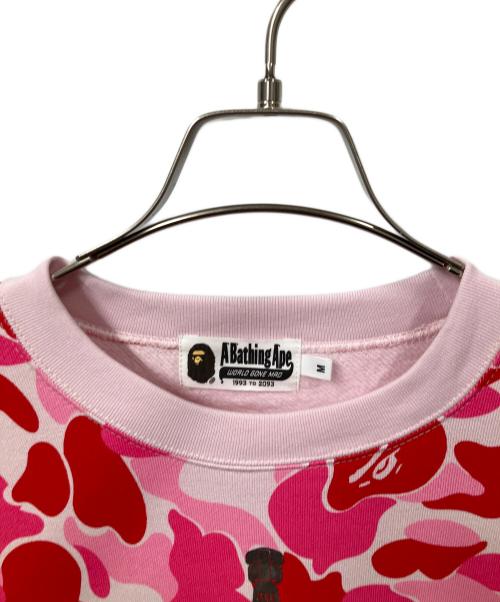 A BATHING APE（アベイシングエイプ）A BATHING APE (アベイシングエイプ) シャーク　スウェット　カモフラピンク ピンク サイズ:Mの古着・服飾アイテム