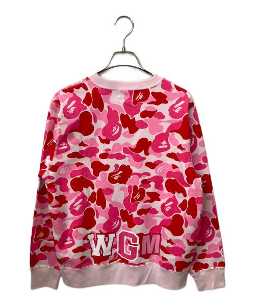 A BATHING APE（アベイシングエイプ）A BATHING APE (アベイシングエイプ) シャーク　スウェット　カモフラピンク ピンク サイズ:Mの古着・服飾アイテム