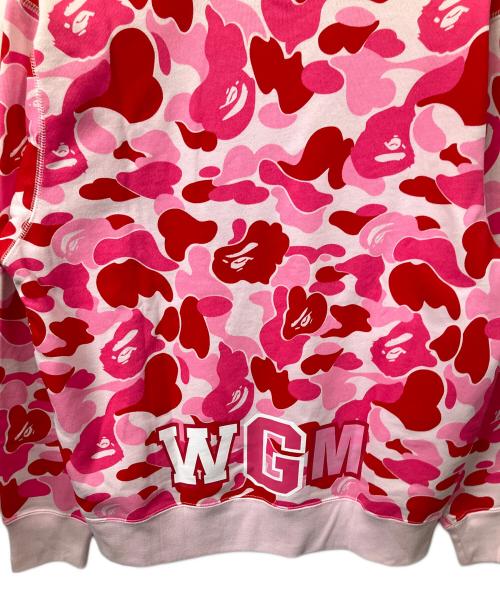 A BATHING APE（アベイシングエイプ）A BATHING APE (アベイシングエイプ) シャーク　スウェット　カモフラピンク ピンク サイズ:Mの古着・服飾アイテム