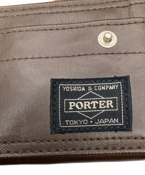 PORTER（ポーター）PORTER (ポーター) ロングウォレット フリースタイル　ブラウン ブラウンの古着・服飾アイテム