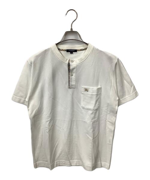 BURBERRY LONDON（バーバリーロンドン）BURBERRY LONDON (バーバリーロンドン) ポロシャツ ノバチェック　ホワイト ホワイト サイズ:Ｍの古着・服飾アイテム