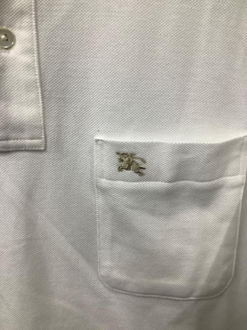 BURBERRY LONDON（バーバリーロンドン）BURBERRY LONDON (バーバリーロンドン) ポロシャツ ノバチェック　ホワイト ホワイト サイズ:Ｍの古着・服飾アイテム