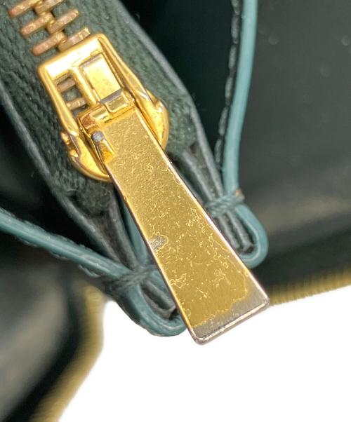 CELINE（セリーヌ）CELINE (セリーヌ) ラージ ジップオーガナイザー グリーンの古着・服飾アイテム