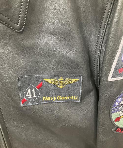 AVIREX（アヴィレックス）AVIREX (アヴィレックス) レザージャケット ブラック ブラック サイズ:XLの古着・服飾アイテム