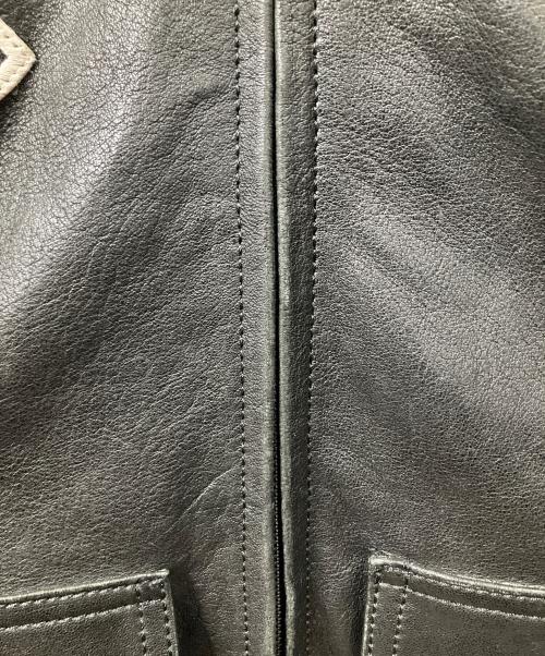 AVIREX（アヴィレックス）AVIREX (アヴィレックス) レザージャケット ブラック ブラック サイズ:XLの古着・服飾アイテム