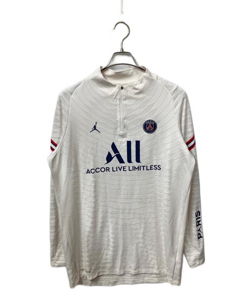 NIKE（ナイキ）NIKE (ナイキ) パリサンジェルマン 21/22 ヴェイパー ニット ストライク ドリル トップCS ホワイト サイズ:XLの古着・服飾アイテム