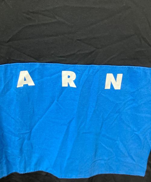 MARNI（マルニ）MARNI (マルニ) 半袖カットソー　ブルー×ブラック ブルー×ブラック サイズ:14Yの古着・服飾アイテム