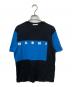 MARNI（マルニ）の古着「半袖カットソー　ブルー×ブラック」｜ブルー×ブラック