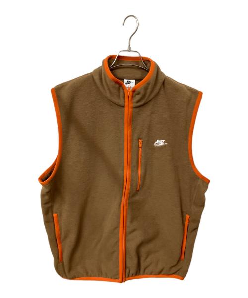 NIKE（ナイキ）NIKE (ナイキ) クラブ ウィンタライズド ベスト ブラウン サイズ:Ｌの古着・服飾アイテム