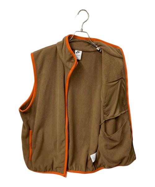 NIKE（ナイキ）NIKE (ナイキ) クラブ ウィンタライズド ベスト ブラウン サイズ:Ｌの古着・服飾アイテム
