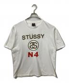 stussyステューシー）の古着「SSリンク Tシャツ ホワイト」｜ホワイト