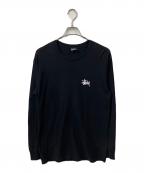 stussyステューシー）の古着「ロゴカットソー ブラック」｜ブラック