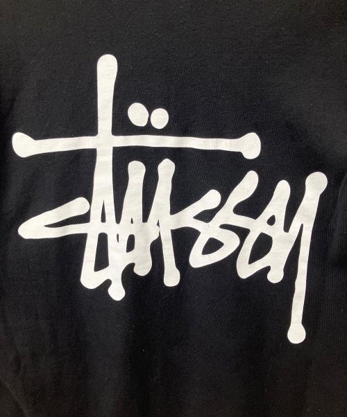 stussy（ステューシー）stussy (ステューシー) ロゴカットソー ブラック ブラック サイズ:Mの古着・服飾アイテム