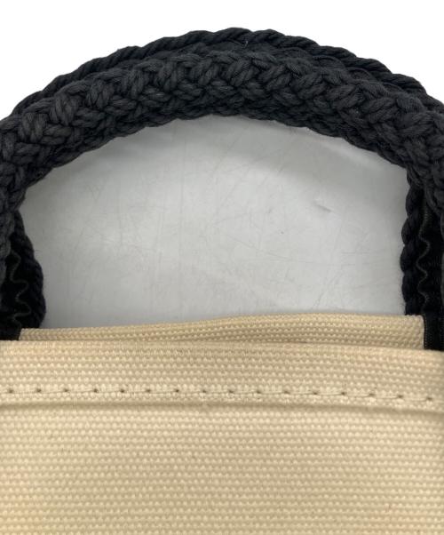 L.L.Bean（エルエルビーン）L.L.Bean (エルエルビーン) ミニトートバッグ　ブラック×ホワイト ホワイト×ブラックの古着・服飾アイテム