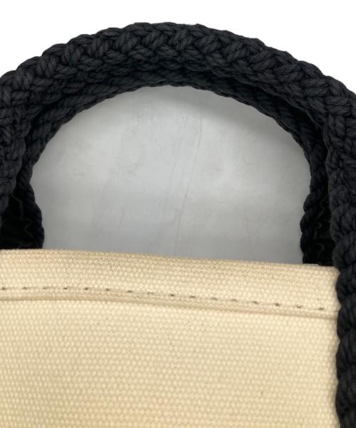 L.L.Bean（エルエルビーン）L.L.Bean (エルエルビーン) ミニトートバッグ　ブラック×ホワイト ホワイト×ブラックの古着・服飾アイテム