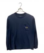 Bristolブリストル）の古着「AUTHENTIC L/S TEAM POCKET TEE」｜ネイビー