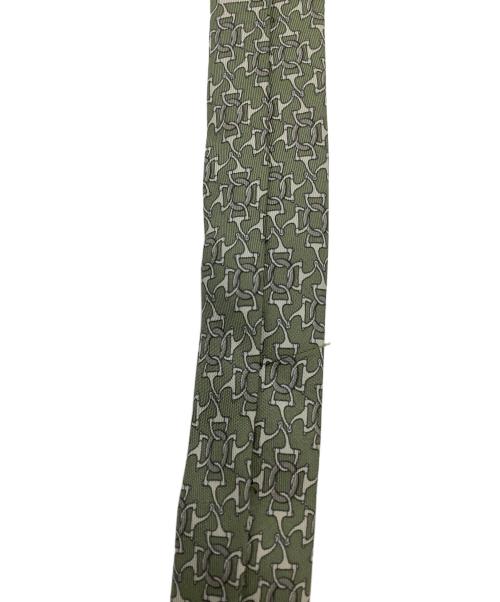 HERMES（エルメス）HERMES (エルメス) シルクネクタイ グリーン グリーン サイズ:不明の古着・服飾アイテム