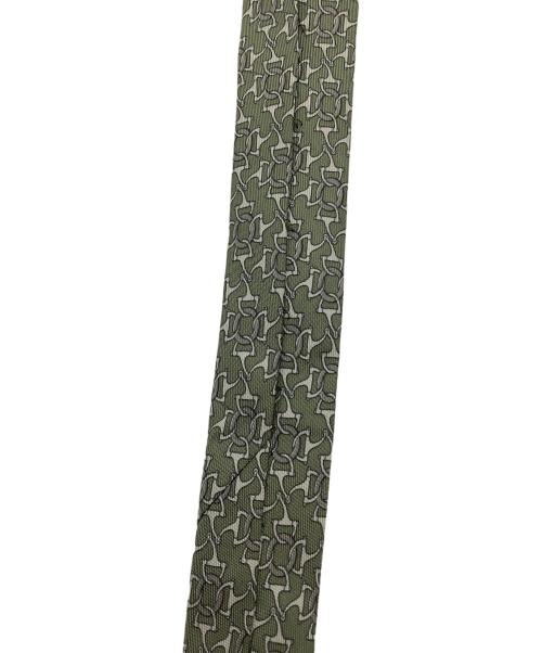 HERMES（エルメス）HERMES (エルメス) シルクネクタイ グリーン グリーン サイズ:不明の古着・服飾アイテム