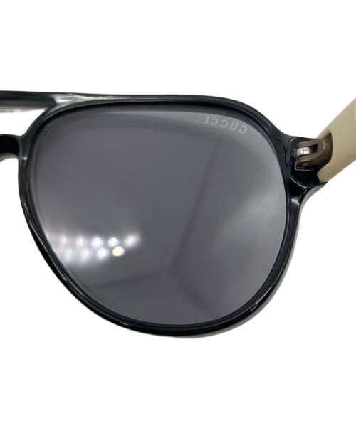 GUCCI（グッチ）GUCCI (グッチ) アビエイター　ブラック×ホワイト ホワイト×ブラック サイズ:59□13　140の古着・服飾アイテム