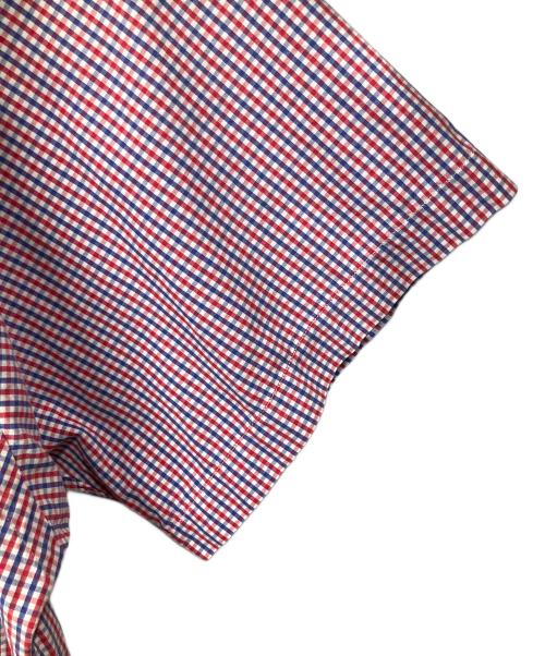 RALPH LAUREN（ラルフローレン）RALPH LAUREN (ラルフローレン) 半袖シャツ ブルー×レッド ブルー×レッド サイズ:XLの古着・服飾アイテム
