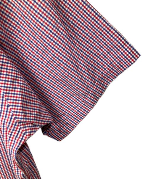 RALPH LAUREN（ラルフローレン）RALPH LAUREN (ラルフローレン) 半袖シャツ ブルー×レッド ブルー×レッド サイズ:XLの古着・服飾アイテム