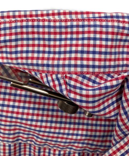 RALPH LAUREN（ラルフローレン）RALPH LAUREN (ラルフローレン) 半袖シャツ ブルー×レッド ブルー×レッド サイズ:XLの古着・服飾アイテム
