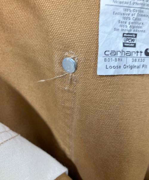 CarHartt（カーハート）CarHartt (カーハート) ダブルニ―ペインターパンツ ブラウン ブラウン サイズ:W38の古着・服飾アイテム