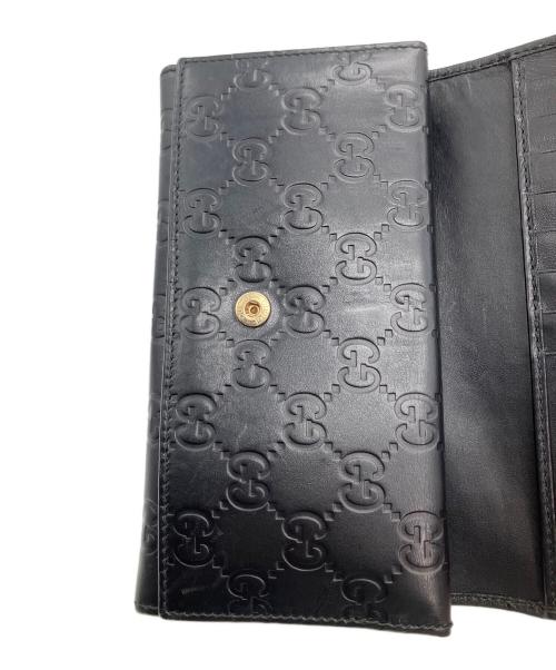 GUCCI（グッチ）GUCCI (グッチ) 長財布 ブラック ブラックの古着・服飾アイテム