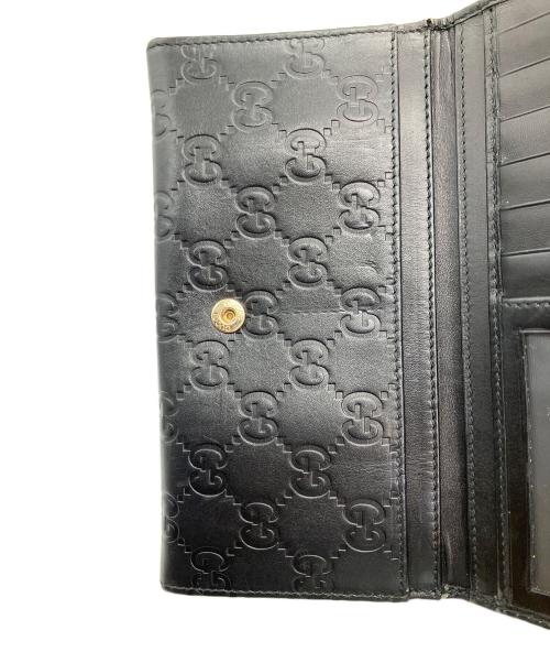 GUCCI（グッチ）GUCCI (グッチ) 長財布 ブラック ブラックの古着・服飾アイテム