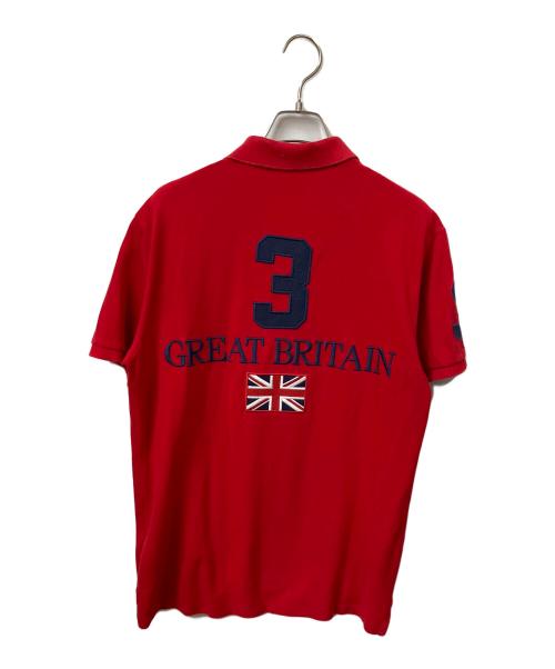 POLO RALPH LAUREN（ポロ・ラルフローレン）POLO RALPH LAUREN (ポロ・ラルフローレン) ポロシャツ ビッグポニー ユニオンジャック レッド レッド サイズ:Mの古着・服飾アイテム