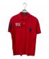 POLO RALPH LAUREN（ポロ・ラルフローレン）の古着「ポロシャツ ビッグポニー ユニオンジャック レッド」｜レッド