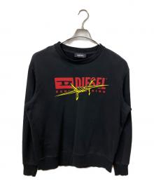 DIESEL（ディーゼル）の古着「スウェット ブラック」｜ブラック×レッド
