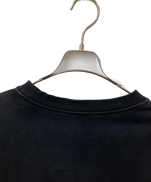 DIESEL（ディーゼル）DIESEL (ディーゼル) スウェット ブラック ブラック×レッド サイズ:Lの古着・服飾アイテム