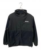 republic&coリパブリックアンドコー）の古着「フリースジャケット　ブラック」｜ブラック