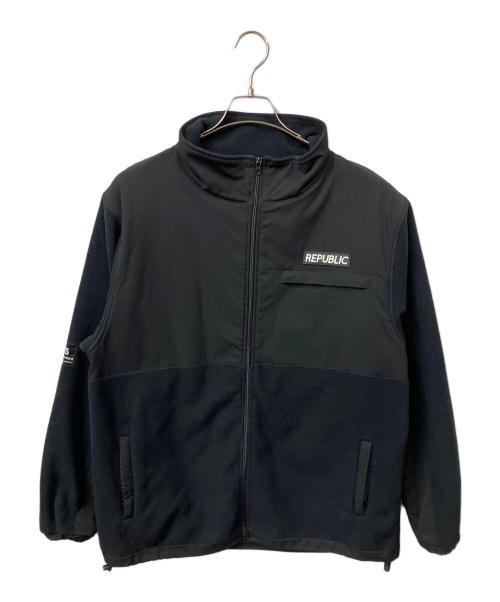 republic&co（リパブリックアンドコー）republic&co (リパブリックアンドコー) フリースジャケット　ブラック ブラック サイズ:mの古着・服飾アイテム