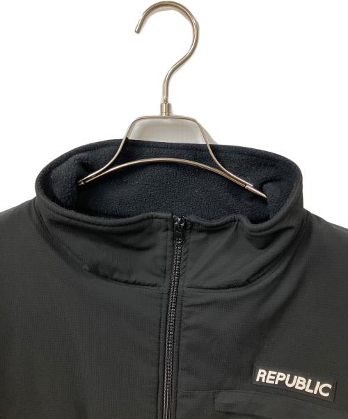republic&co（リパブリックアンドコー）republic&co (リパブリックアンドコー) フリースジャケット　ブラック ブラック サイズ:mの古着・服飾アイテム