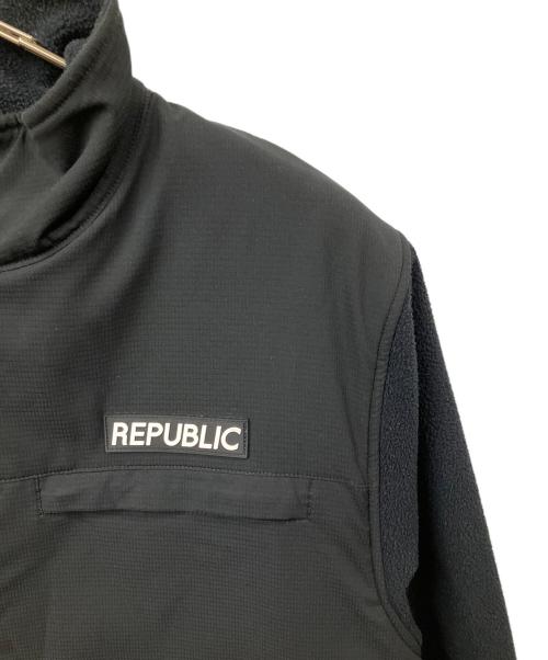 republic&co（リパブリックアンドコー）republic&co (リパブリックアンドコー) フリースジャケット　ブラック ブラック サイズ:mの古着・服飾アイテム