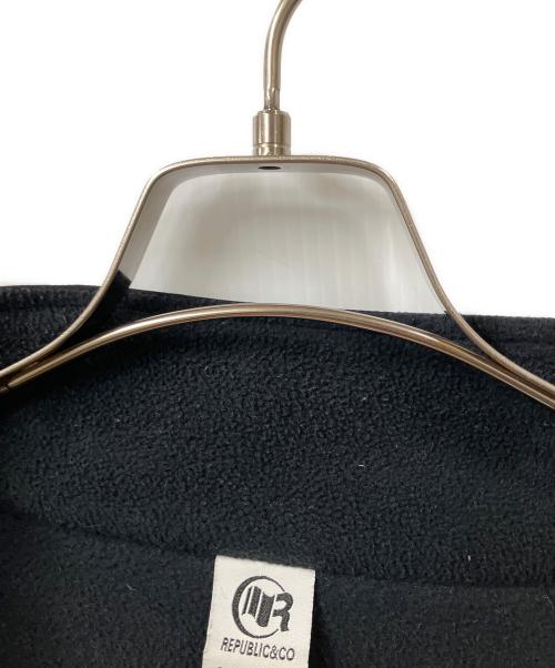 republic&co（リパブリックアンドコー）republic&co (リパブリックアンドコー) フリースジャケット　ブラック ブラック サイズ:mの古着・服飾アイテム