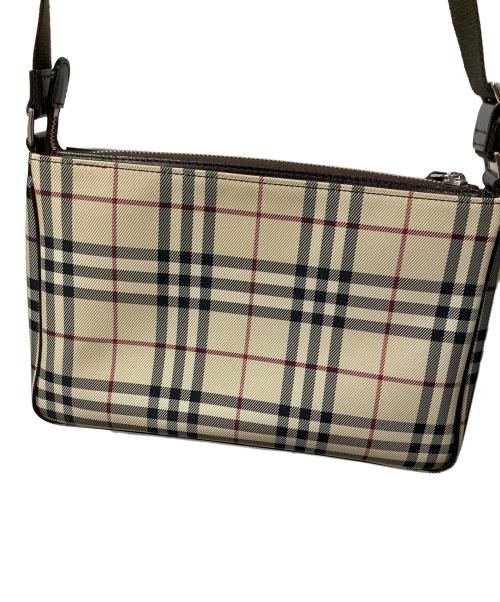BURBERRY（バーバリー）BURBERRY (バーバリー) ショルダーバッグ ノバチェック ベージュ×ブラウンの古着・服飾アイテム