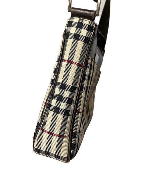 BURBERRY（バーバリー）BURBERRY (バーバリー) ショルダーバッグ ノバチェック ベージュ×ブラウンの古着・服飾アイテム