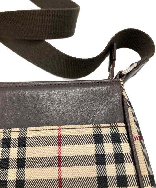 BURBERRY（バーバリー）BURBERRY (バーバリー) ショルダーバッグ ノバチェック ベージュ×ブラウンの古着・服飾アイテム