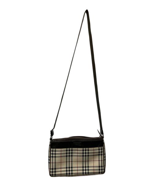 BURBERRY（バーバリー）BURBERRY (バーバリー) ショルダーバッグ ノバチェック ベージュ×ブラウンの古着・服飾アイテム