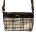 BURBERRY (バーバリー) ショルダーバッグ ノバチェック ベージュ×ブラウン：18000円