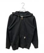 CarHarttカーハート）の古着「ジップパーカー ブラック　loose fit」｜ブラック