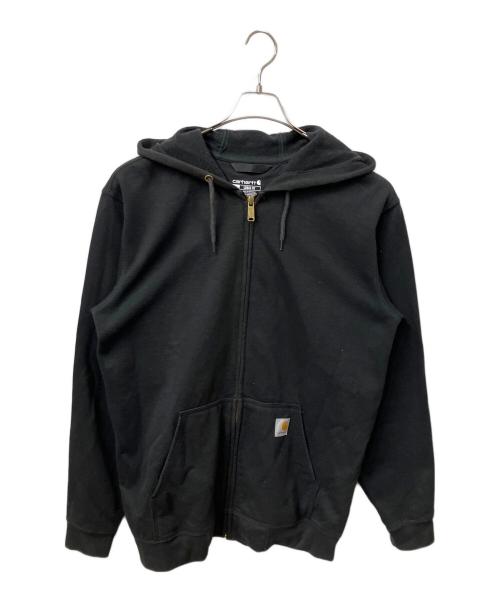 CarHartt（カーハート）CarHartt (カーハート) ジップパーカー ブラック　loose fit ブラック サイズ:Mの古着・服飾アイテム